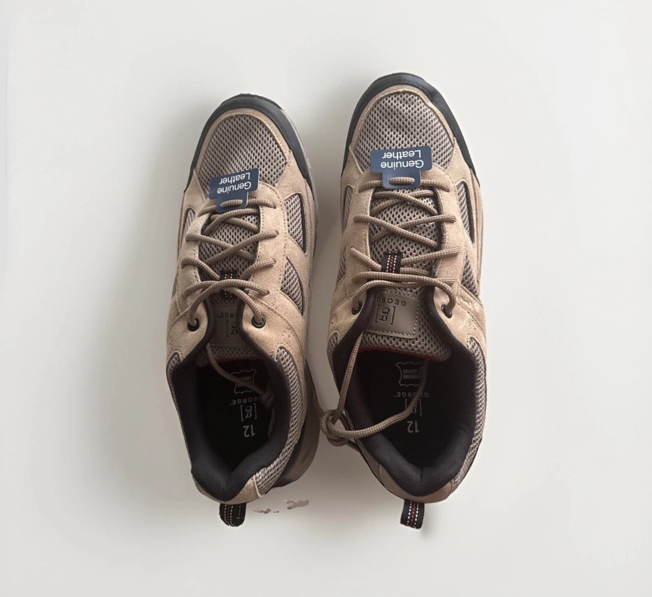George Men's size 12 Sneakers beige/black - photo 3