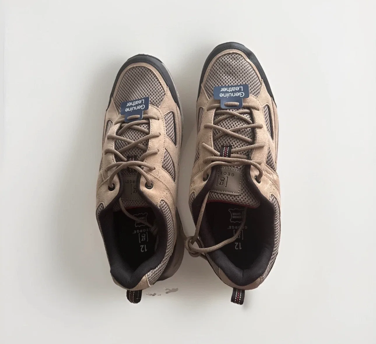 George Men's size 12 Sneakers beige/black - photo 3