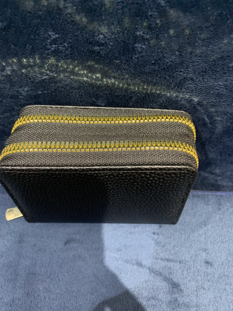Black Double Zipper Card Wallet - photo 2