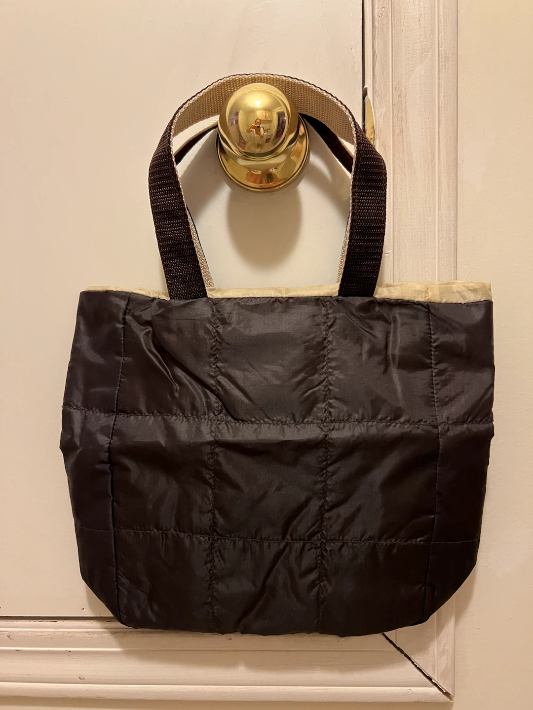 Quilted Nylon Tote Bag - photo 2