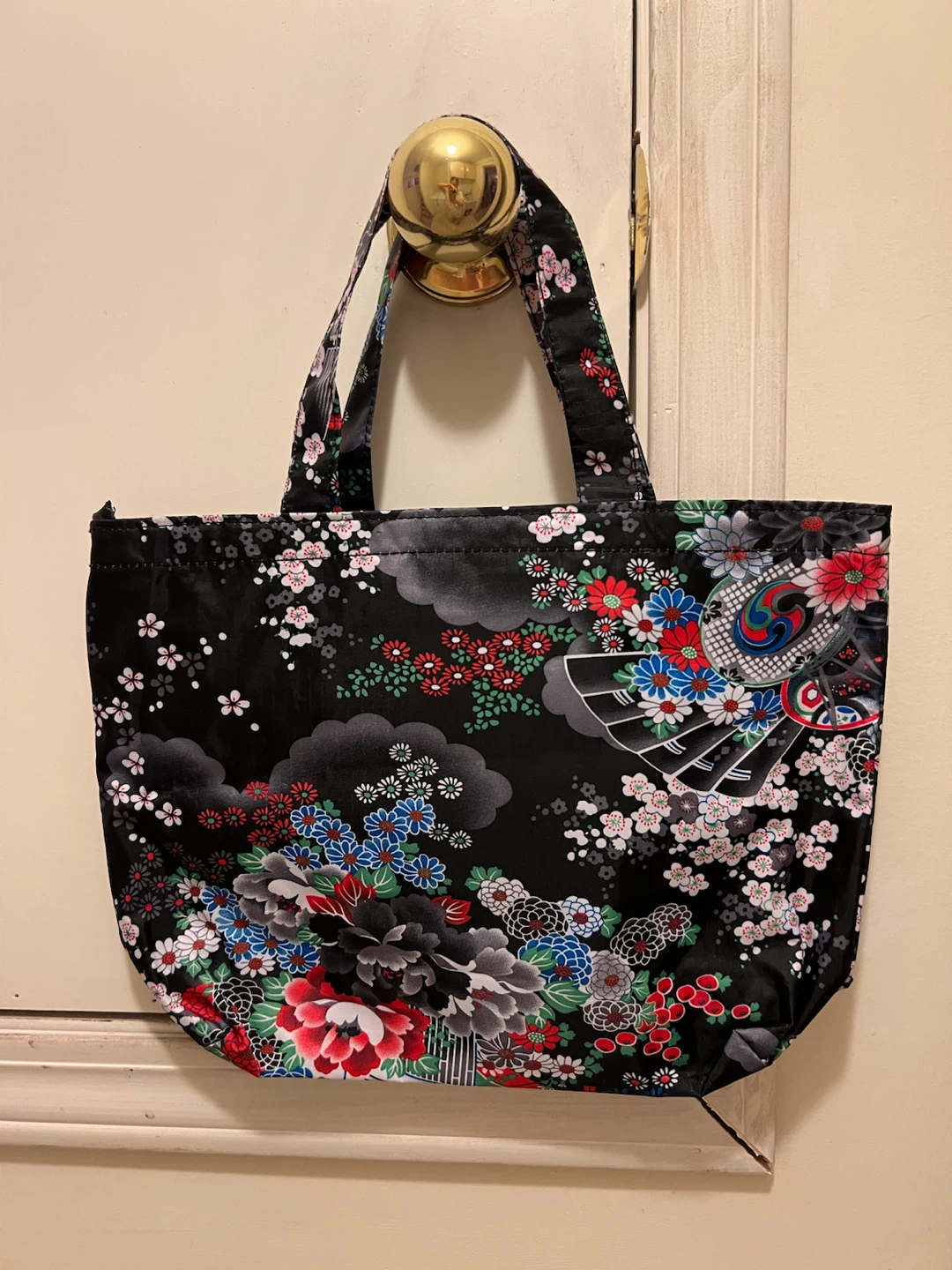 Floral Print Tote Bag