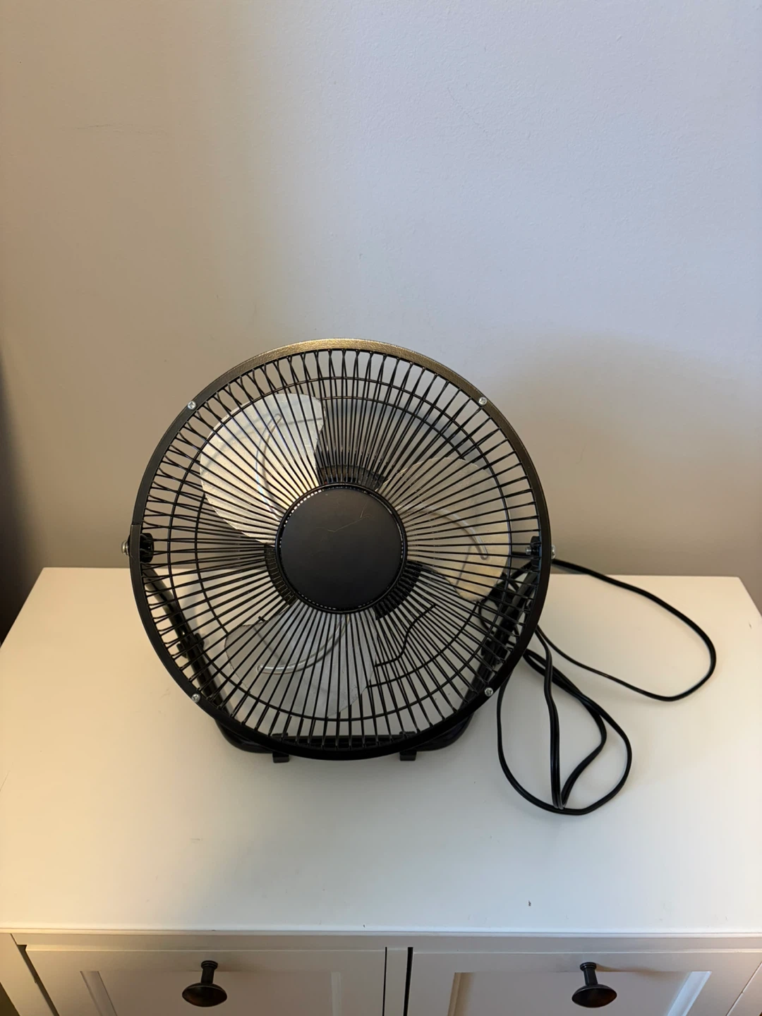 Black Circular table Fan