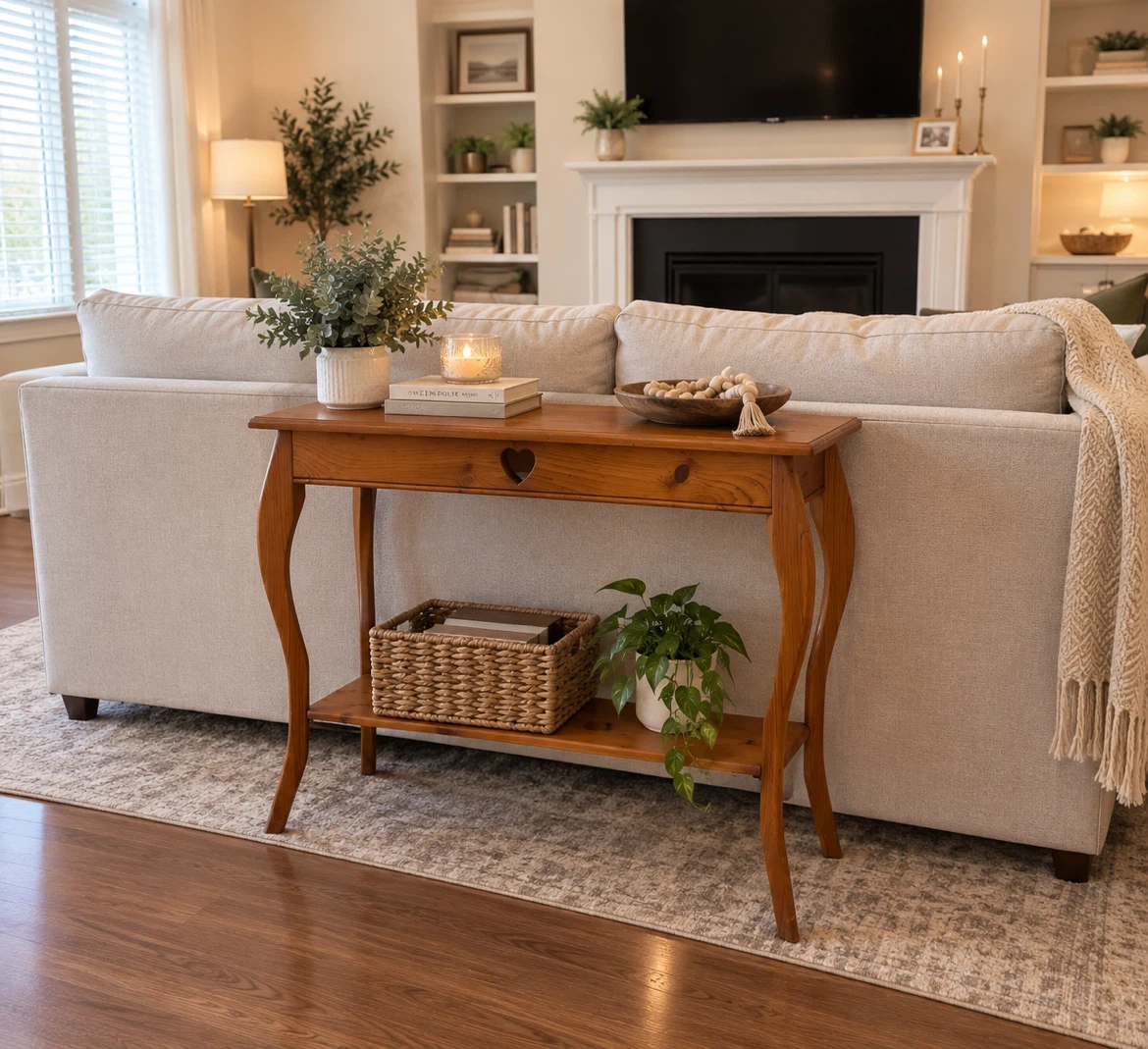 Charming Solid Pine Console/Entry Table - photo 2