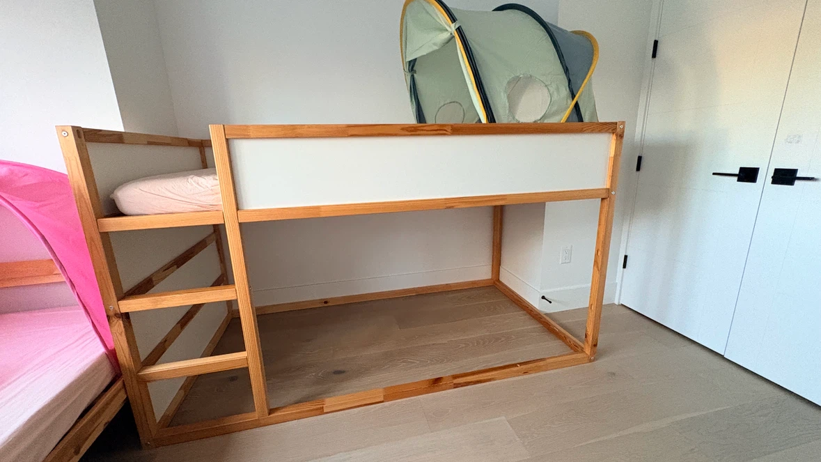 IKEA KURA reversible bed with tent and mattress