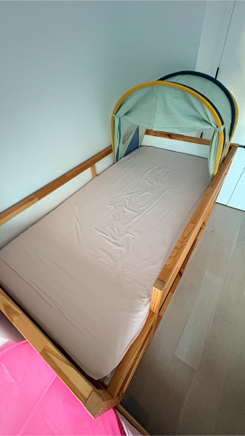 IKEA KURA reversible bed with tent and mattress - photo 2