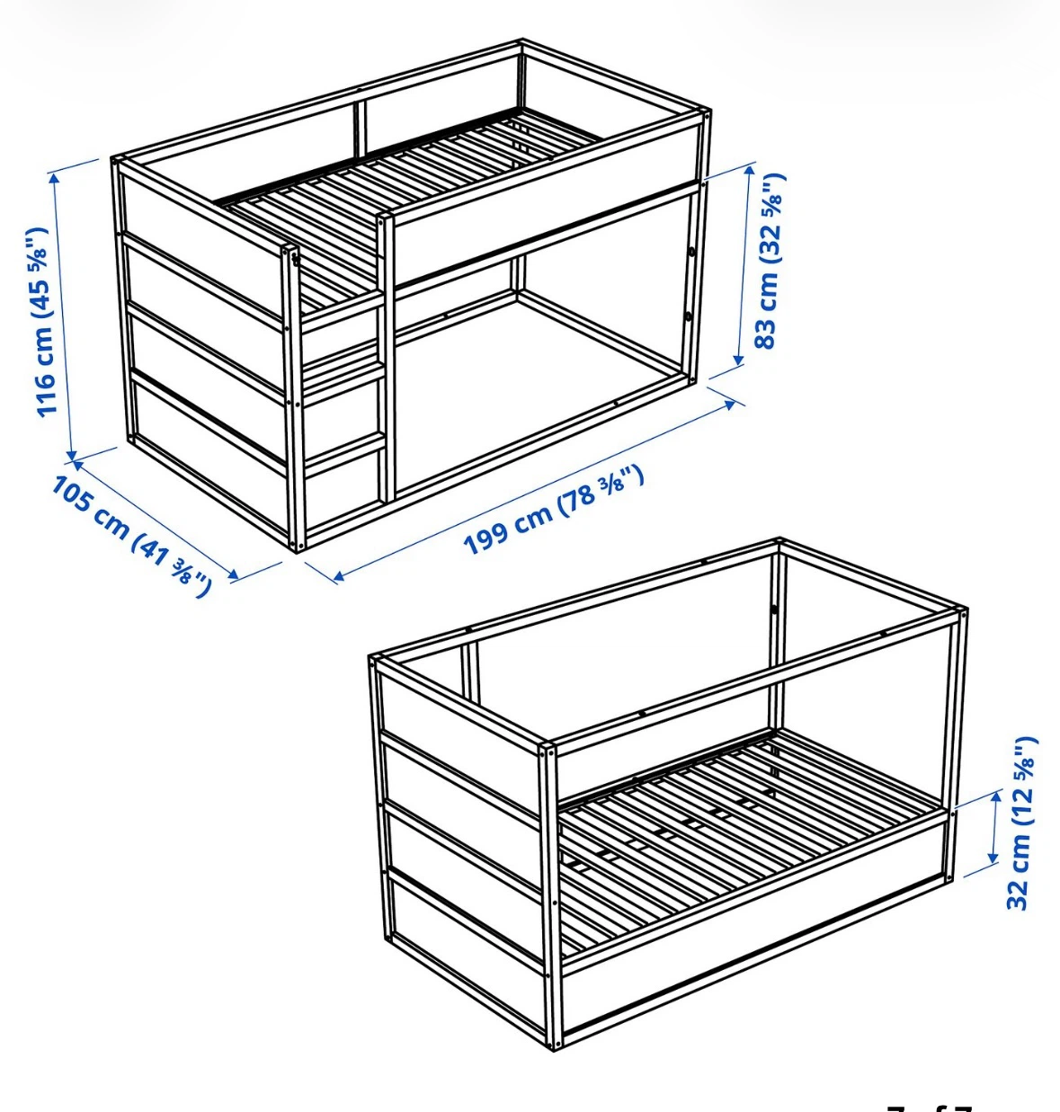 IKEA KURA reversible bed with tent and mattress - photo 3