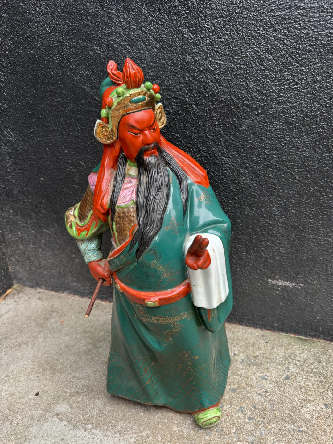Vintage Chinese Porcelain Guan Yu Guan Gong Statue - photo 2