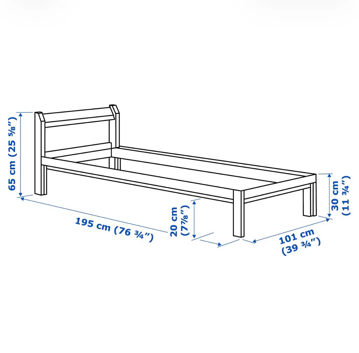 IKEA NEIDEN kids bed with slatted bed base - photo 3