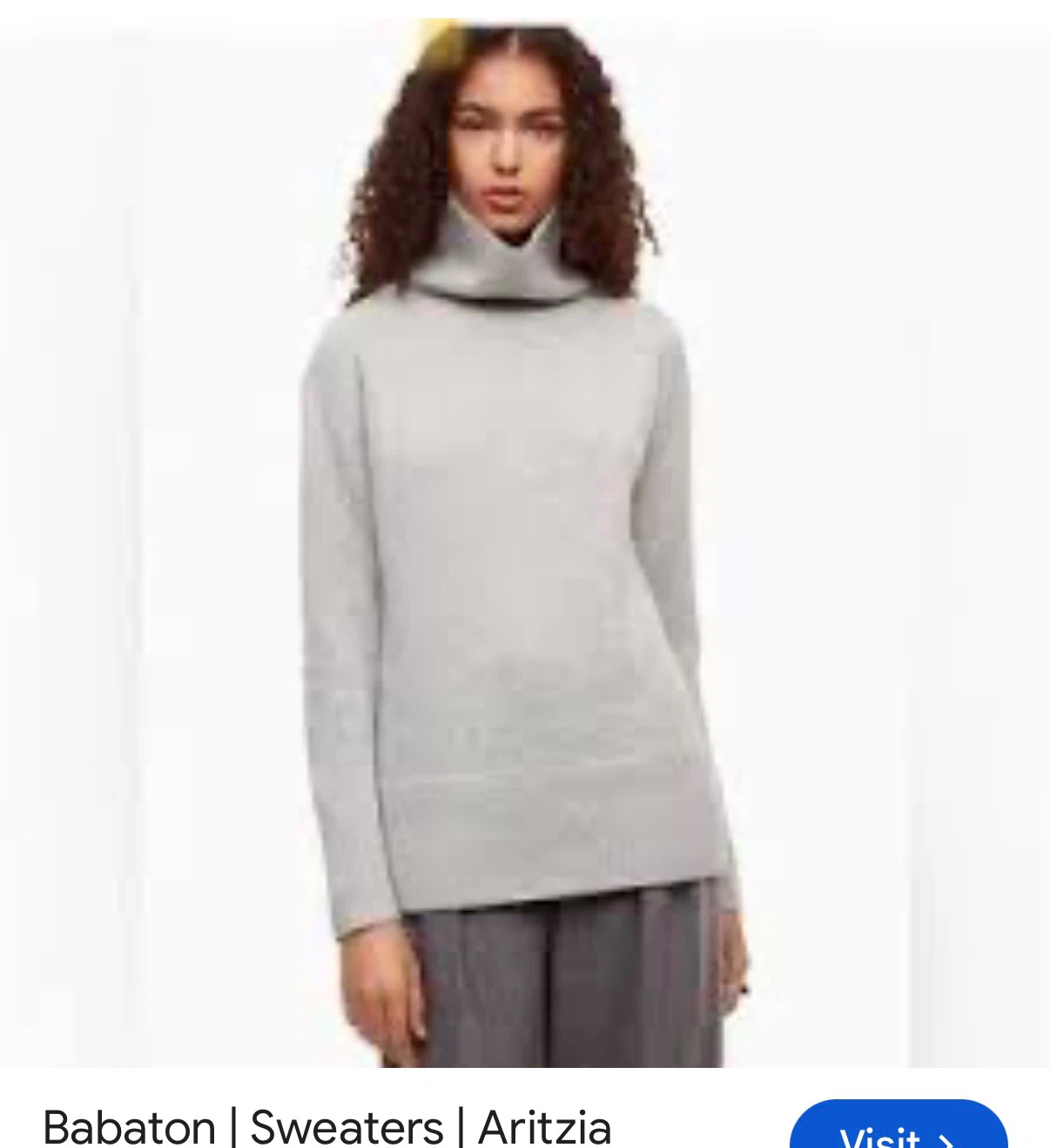 Babaton Wool and Cashmere Turtleneck Sweater