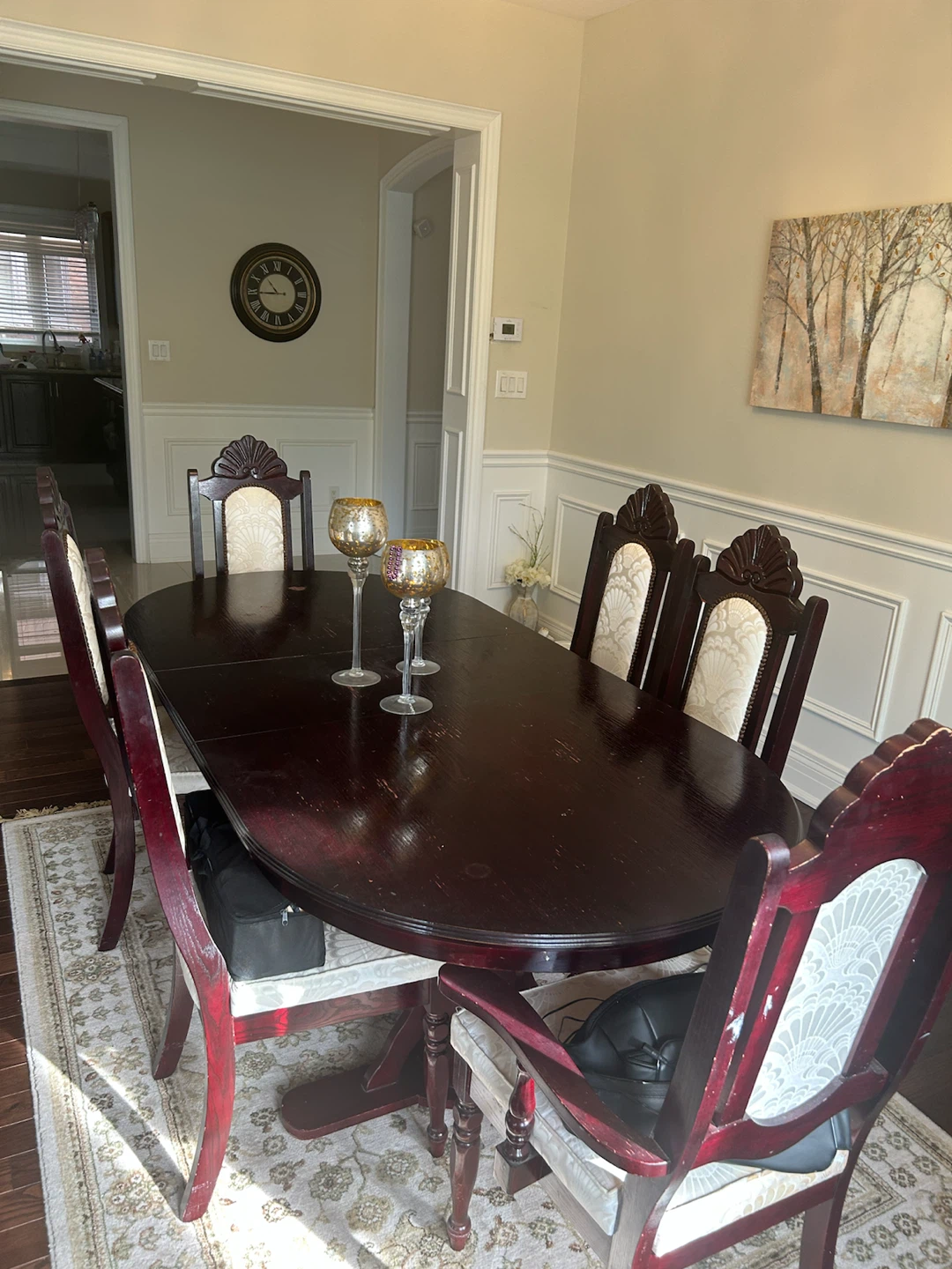 Traditional Dining Set with 6 Chairs - photo 2