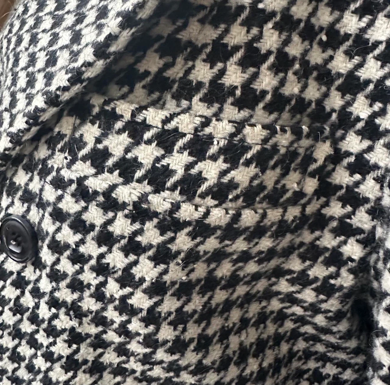 Vintage tweed houndstooth Wool Coat - photo 4