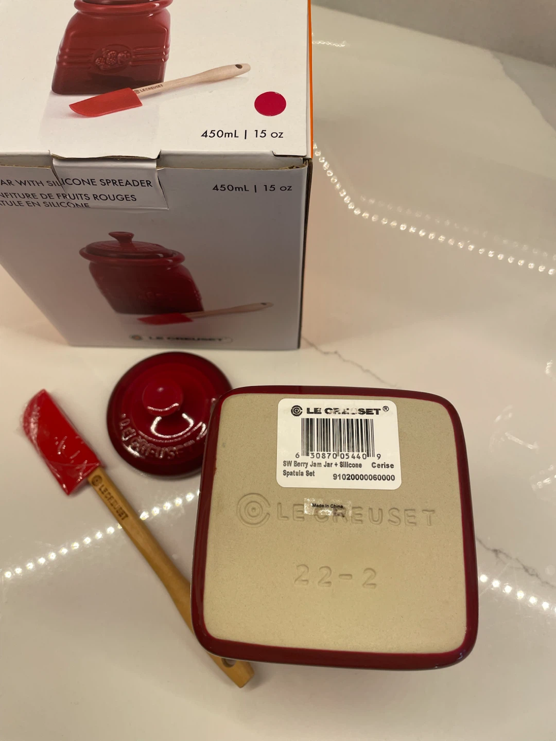 Le Creuset Berry Jam Jar with Silicone Spreader - photo 3
