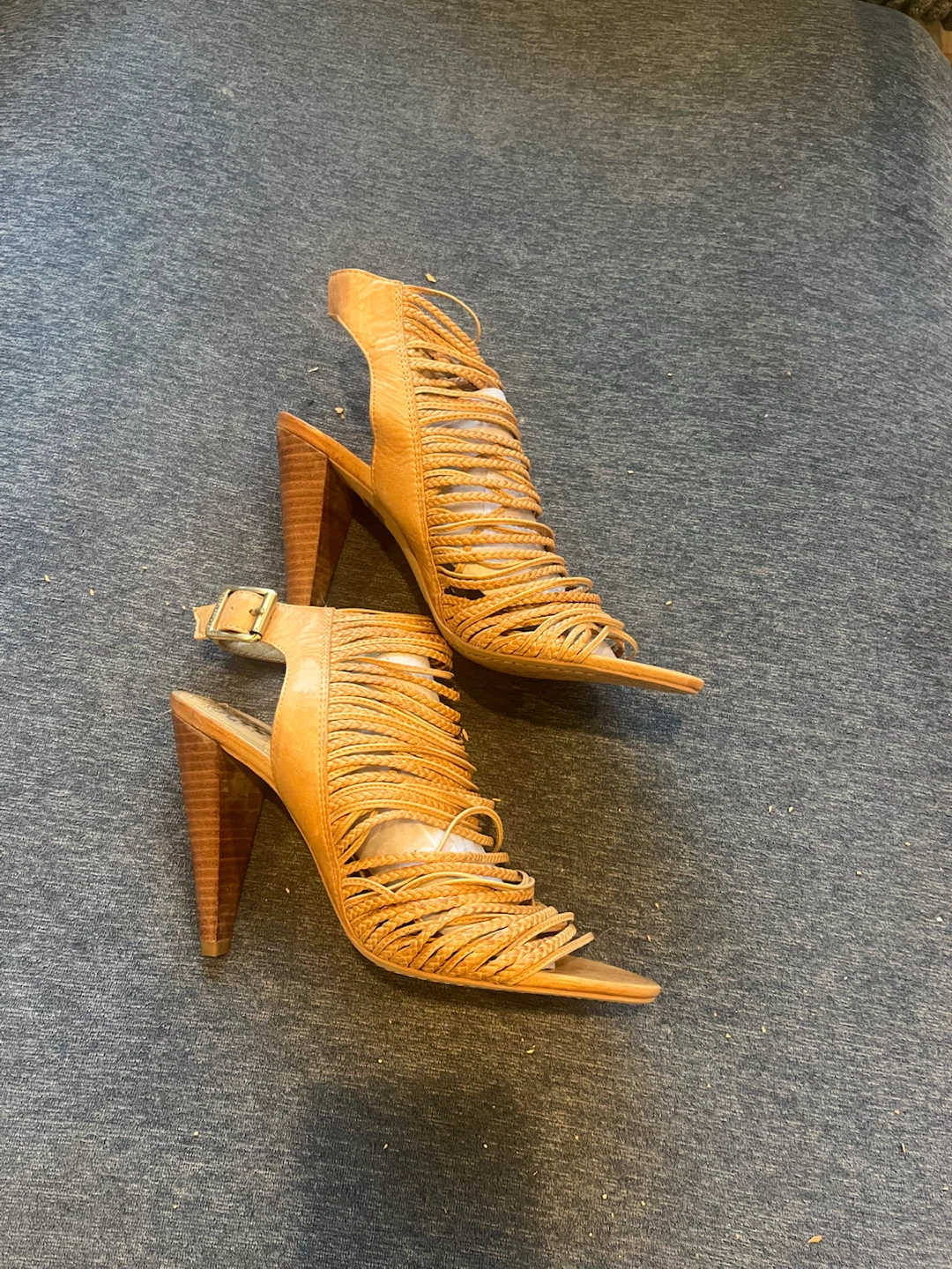 Heeled summer sandals different brands size 8 1/2