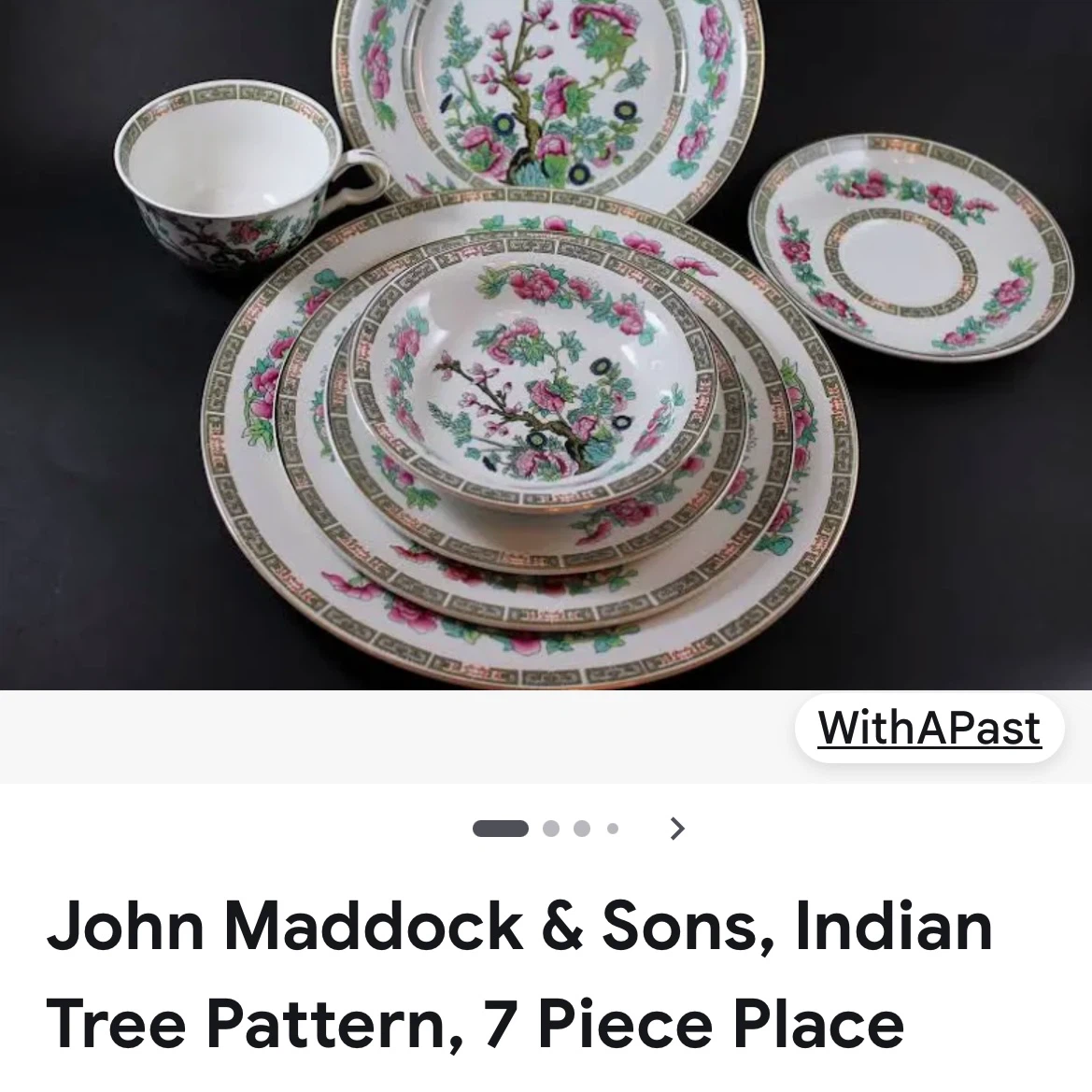 John Maddock & Sons Indian Tree 7-Piece Place Setting - photo 2