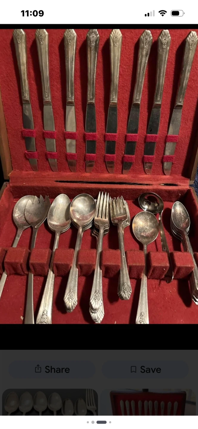 Vintage Silver Plated Cutlery Set