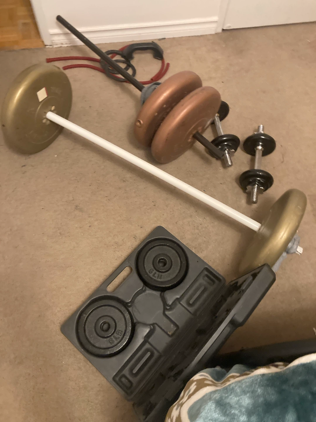 Adjustable Dumbbell and Barbell Weight Set - photo 2