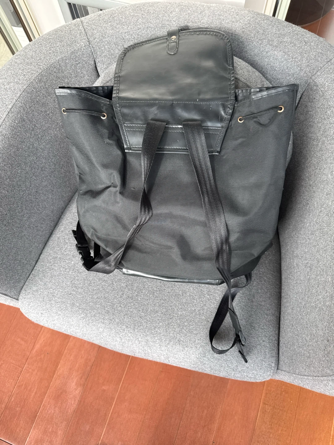 Samsonite black drawstring backpack - photo 3