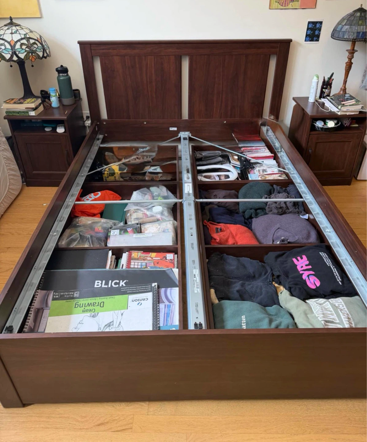 IKEA Storage Bed Frame with Drawers - photo 3