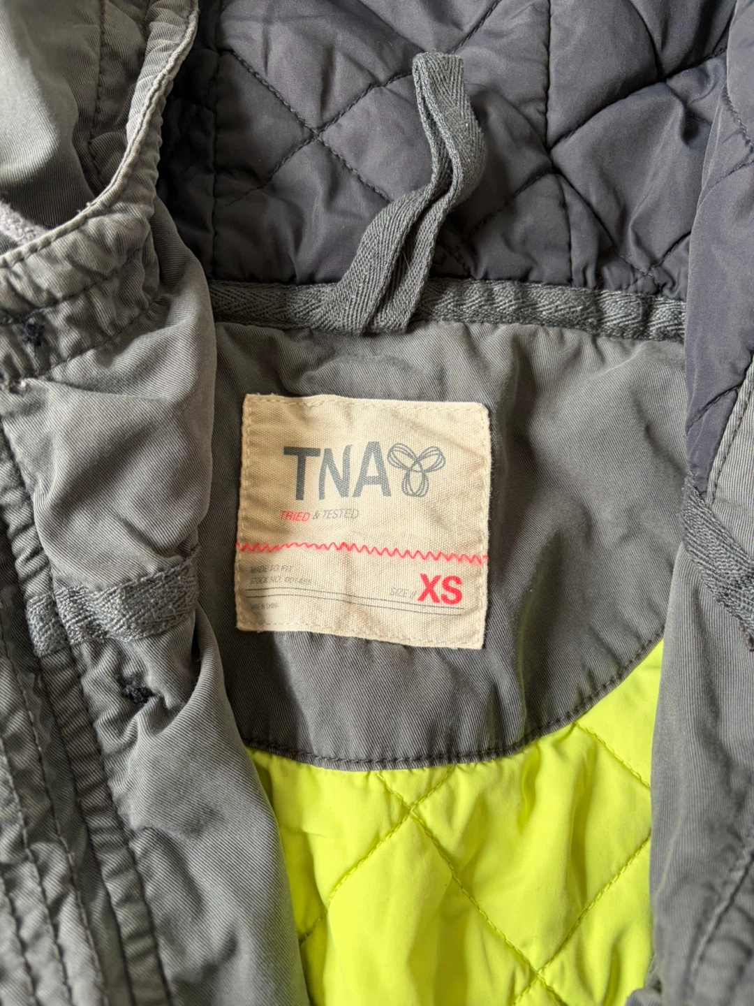 TNA Women's Grey Hooded Jacket