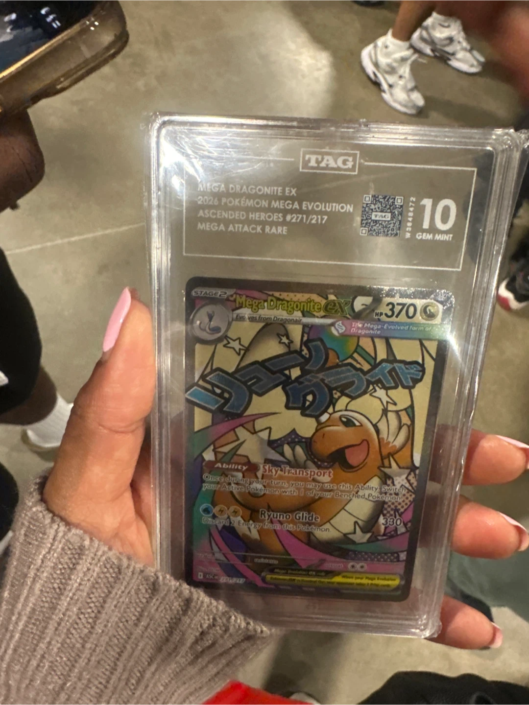 TAG Graded Mega Dragonite EX Card 10 GEM MINT