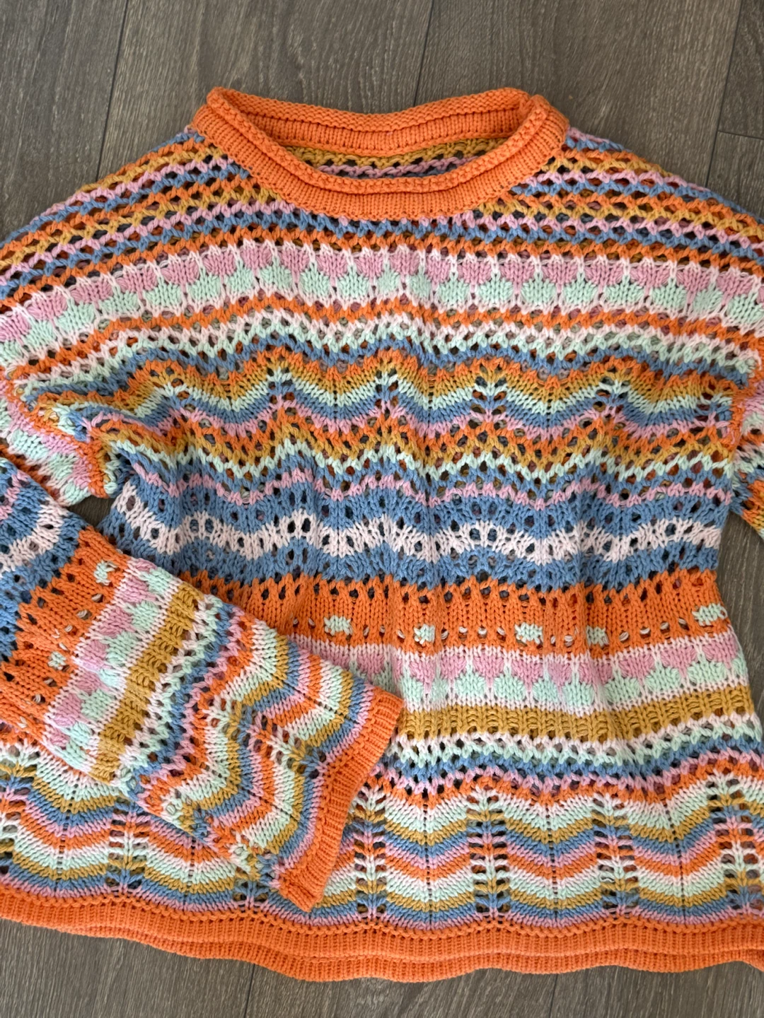 Crochet Knit Sweater