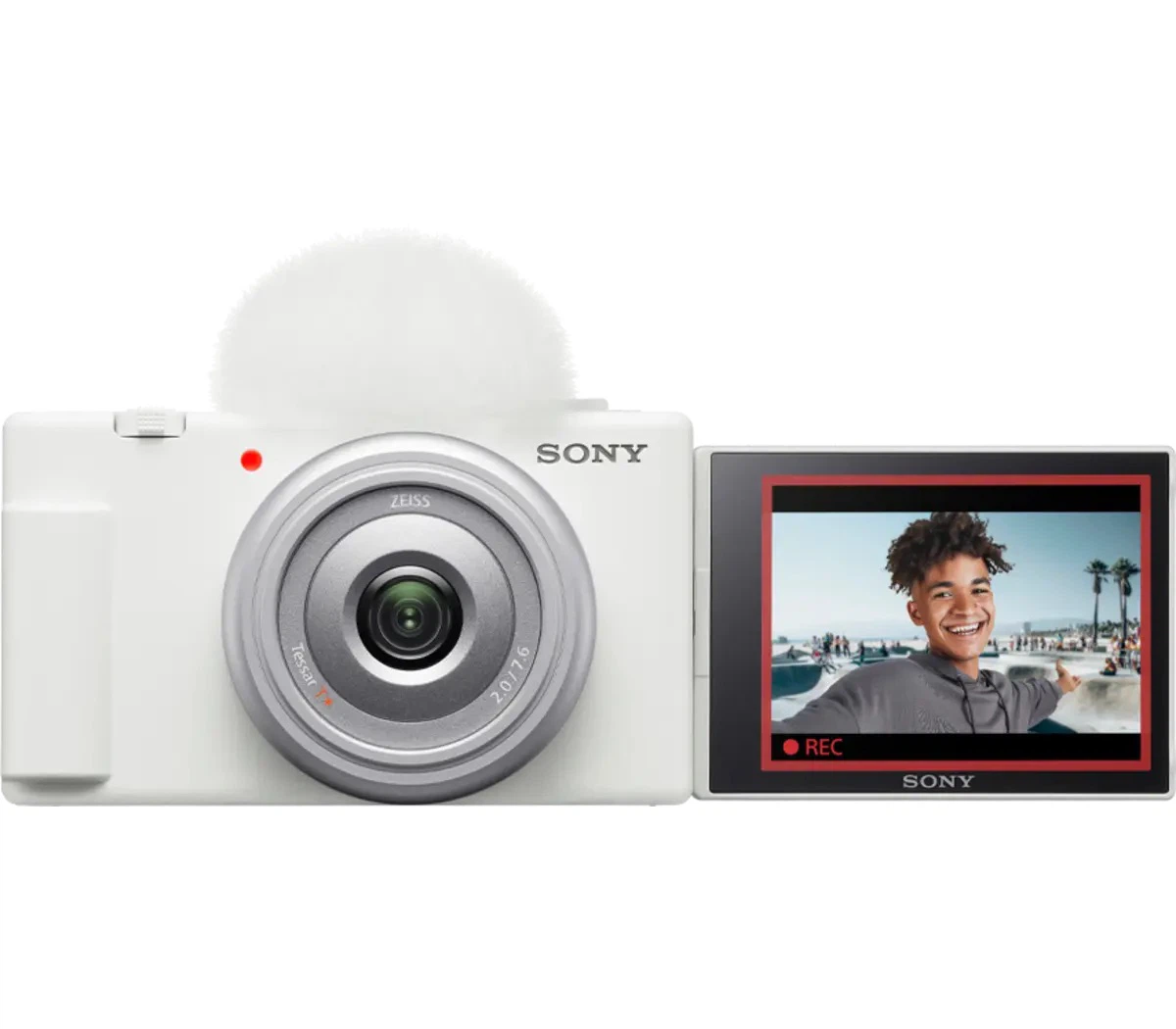 Sony ZV-1F Vlog Camera - White