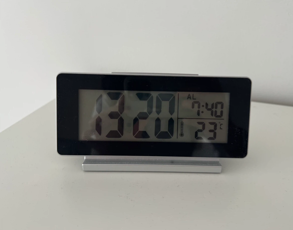 Digital Alarm Clock with Temperature Display