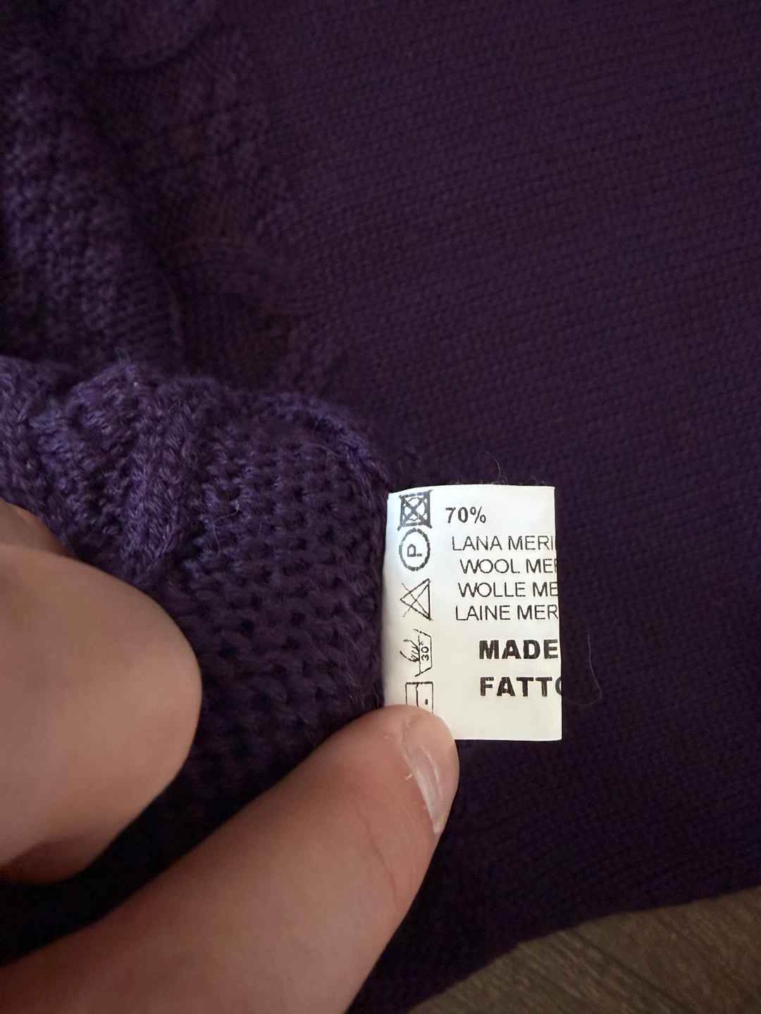 (Italy) Qbe Purple Knit Sweater Dress - photo 5