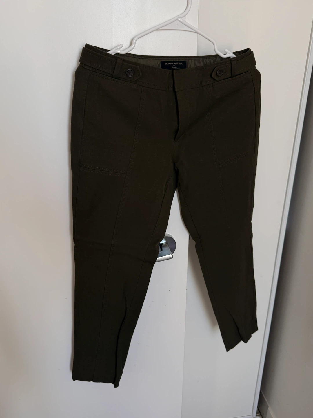 Banana Republic Sloan Pants Olive Green Size 4 - photo 3