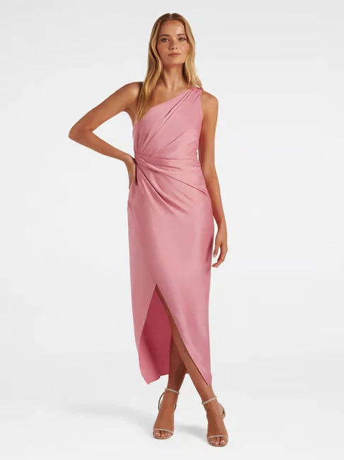 Ever New Pink One-Shoulder 10 Dress cocktail wedding guest