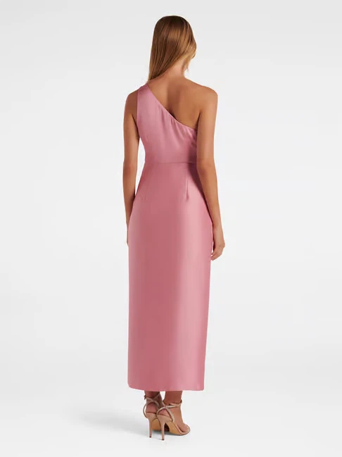 Ever New Pink One-Shoulder 10 Dress cocktail wedding guest - photo 2