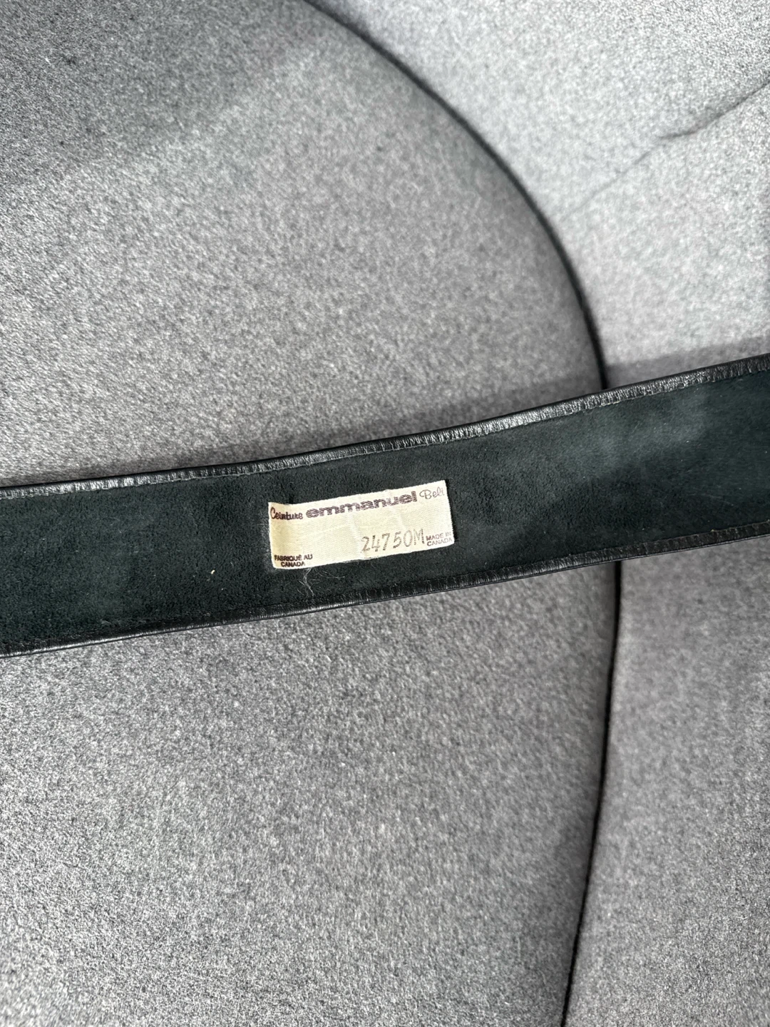 Emmanuel black leather belt - photo 3