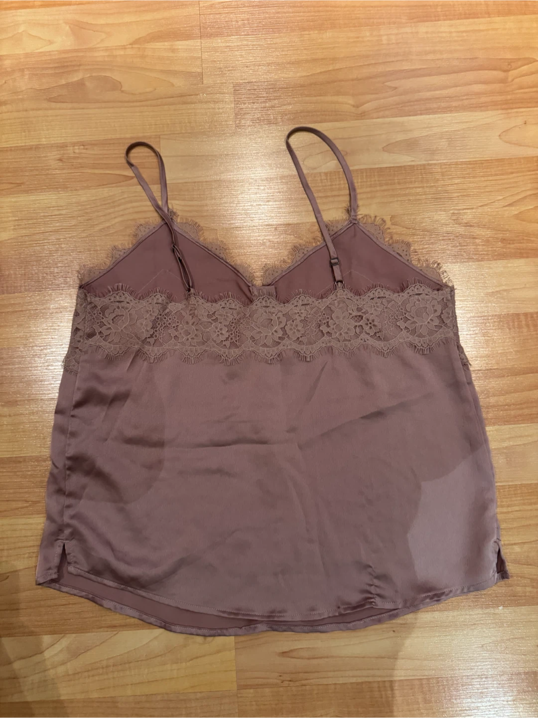 Abercrombie Mauve Satin Lace Camisole - M - photo 2