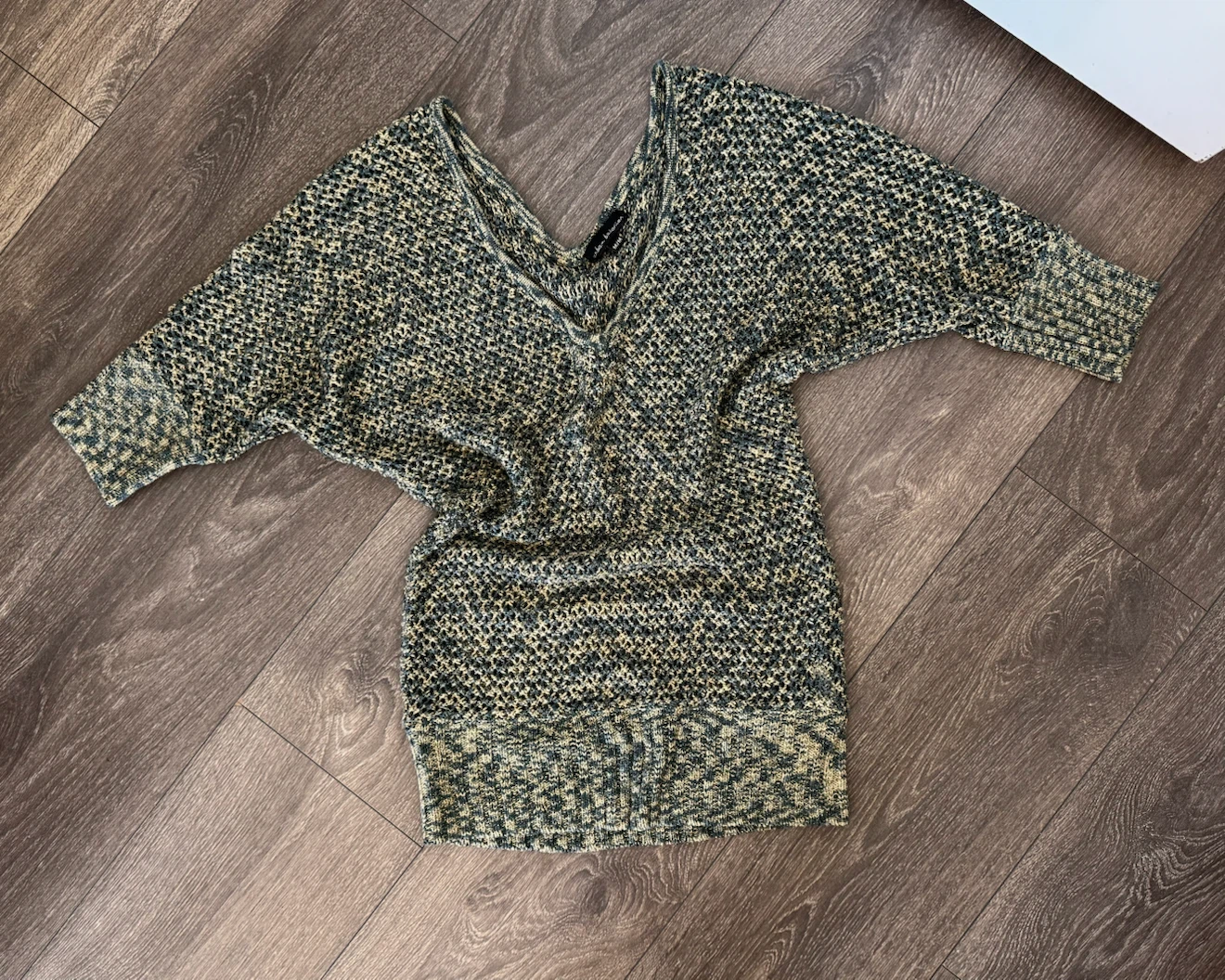 Urban Behavior Mesh V-Neck Top