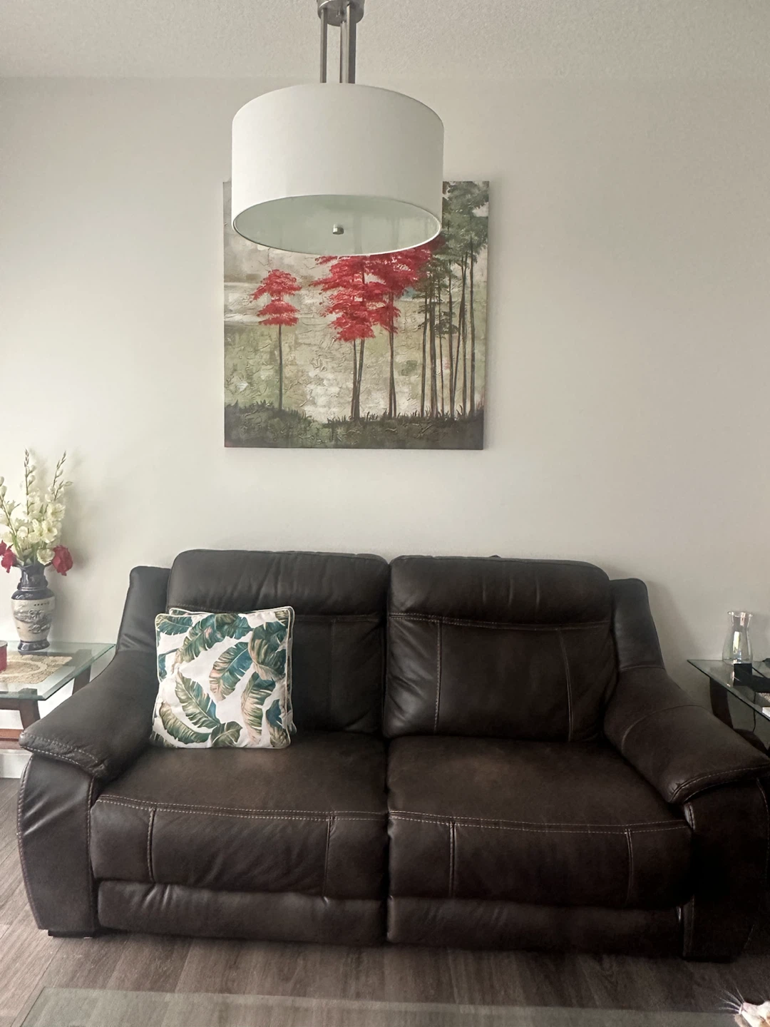 Dark Brown Two-Seater Sofas 2 pieces
