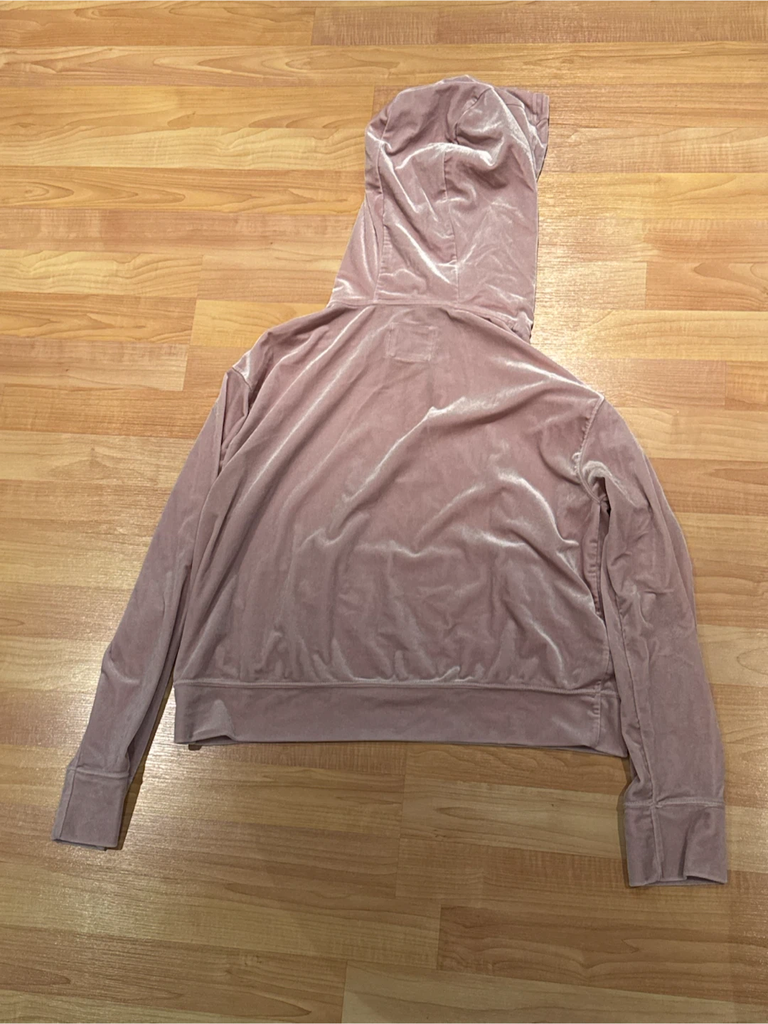 Abercrombie & Fitch Pink Velour Hoodie - M - photo 2