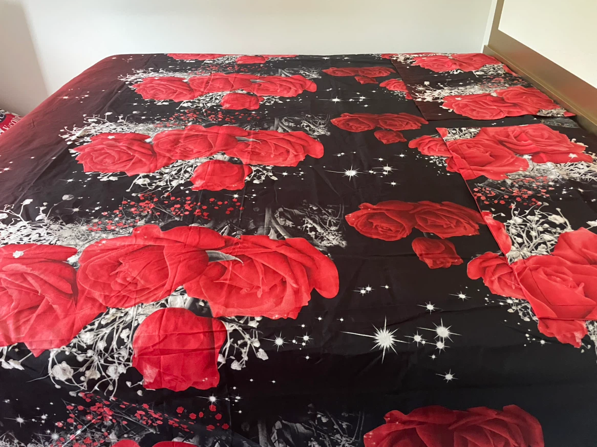 Floral pattern king duvet cover and 2 pillow cases - photo 4
