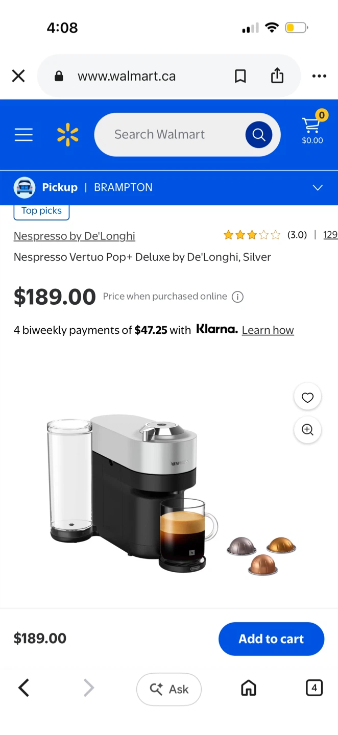 Nespresso Vertuo Pop+ Coffee Machine - photo 4