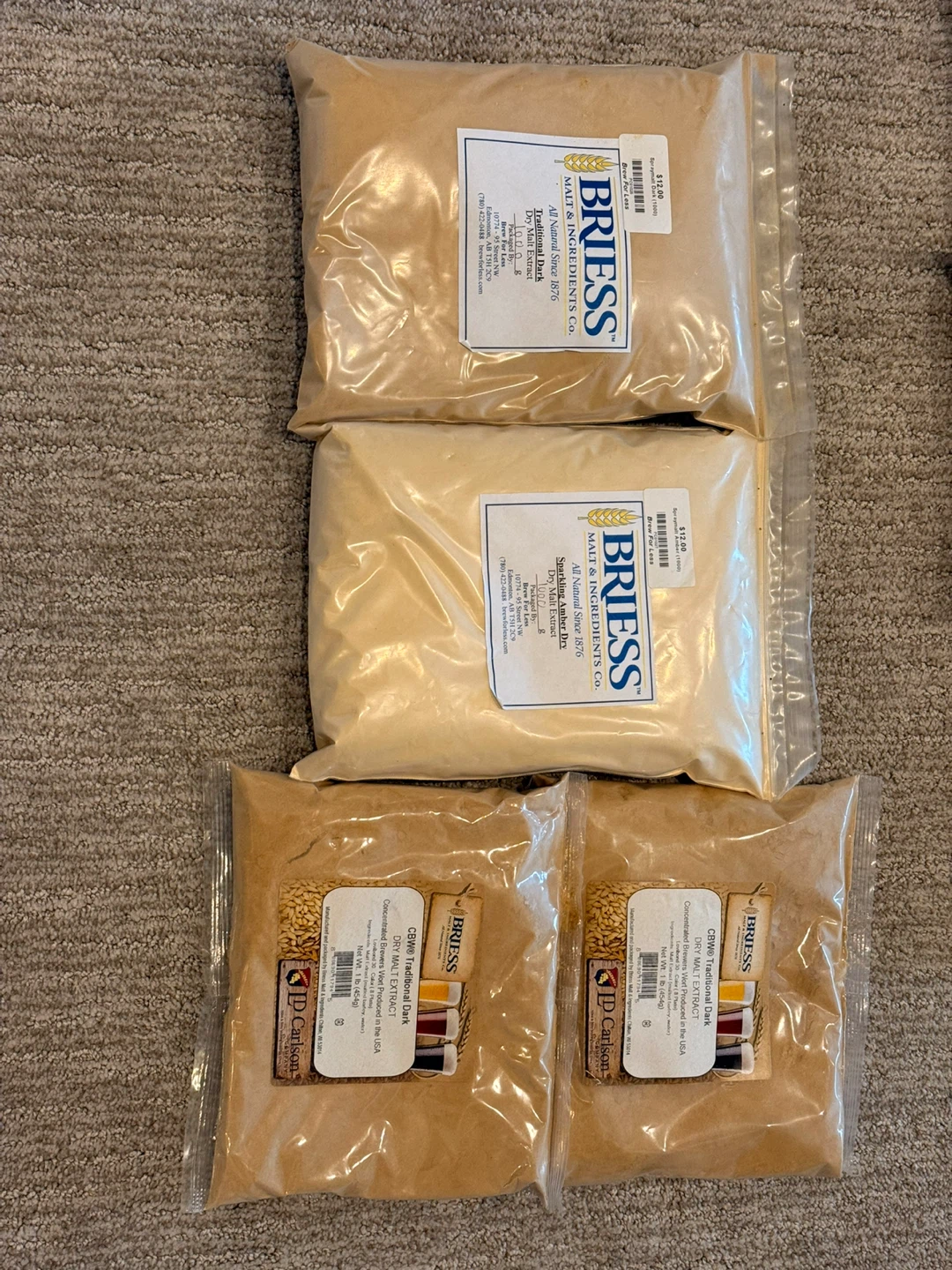 Home Brewing Extract & Sugar Lot - Briess DME & Corn Sugar - photo 3