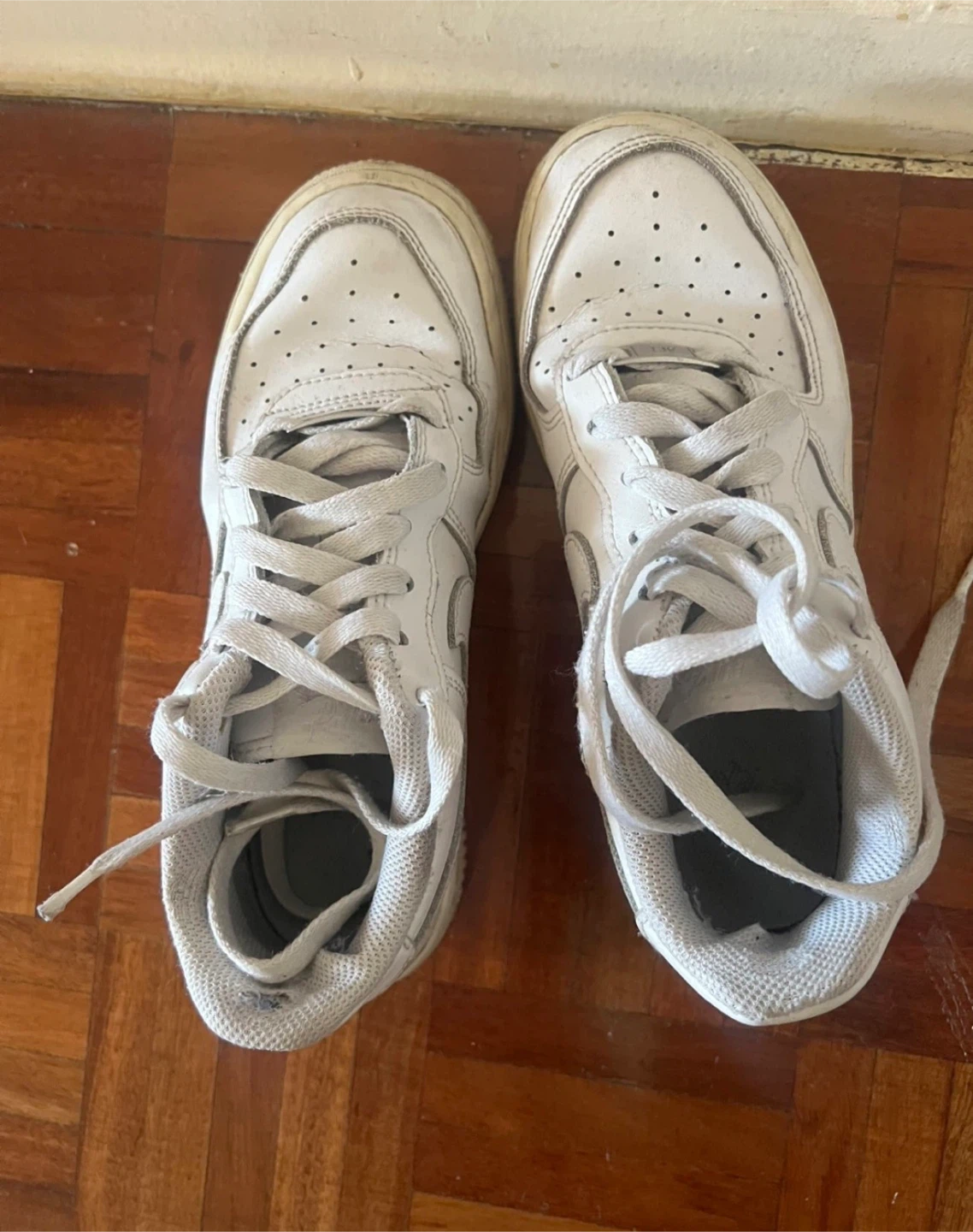 White Nike Air Force 1 Sneakers