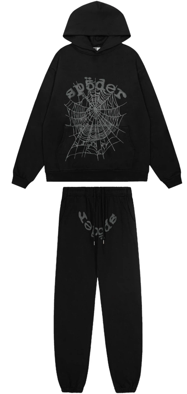 sp5der hoodie and pants set