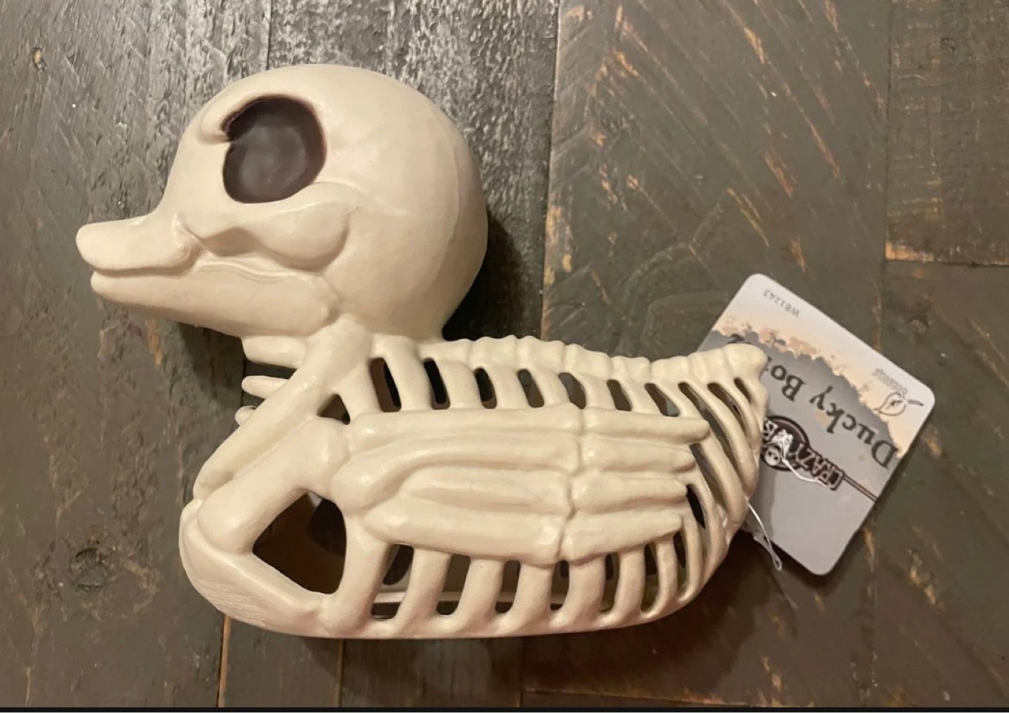 NEW-plastic Halloween Skeleton Duck- faux- Crazy Bonez - photo 3