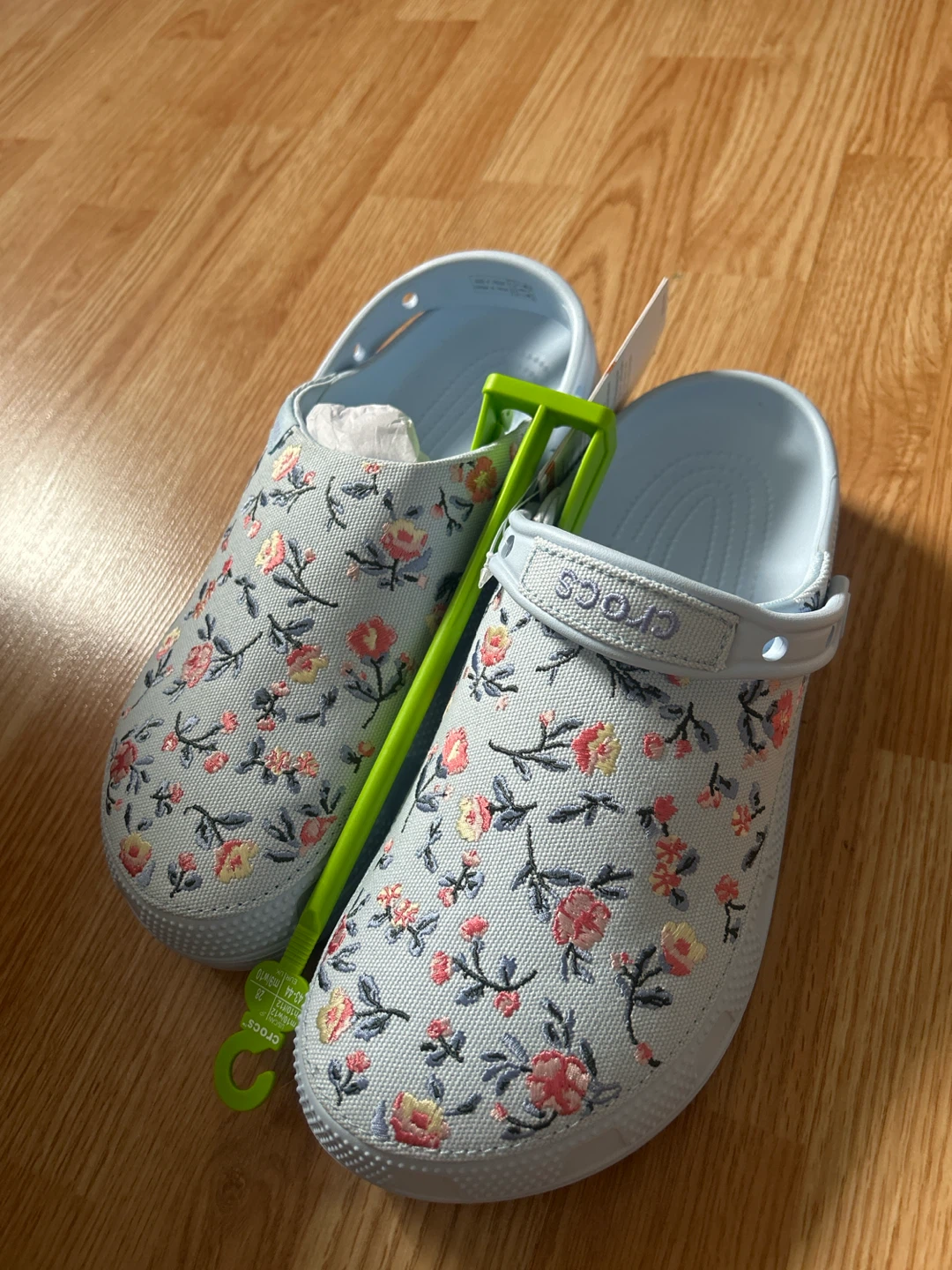 Crocs Classic Crafted Floral Clog - Blue Frost