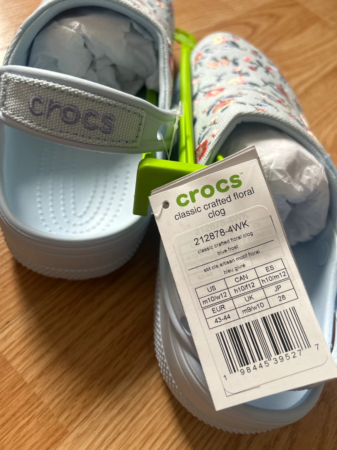 Crocs Classic Crafted Floral Clog - Blue Frost - photo 3