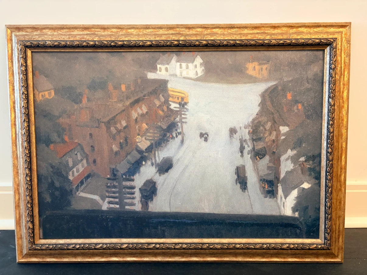 Edward Hopper “American Village” Replica Print – Framed 28 x 20 - photo 2