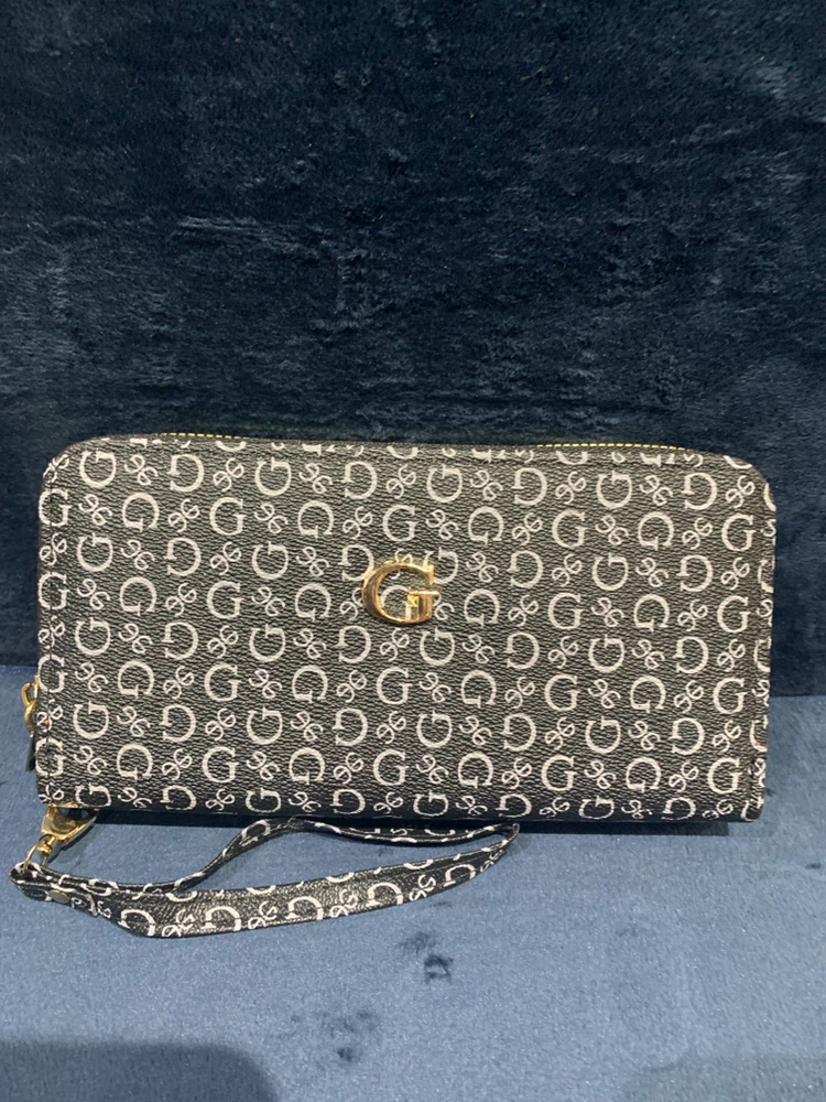G Monogram Double Zip Wallet