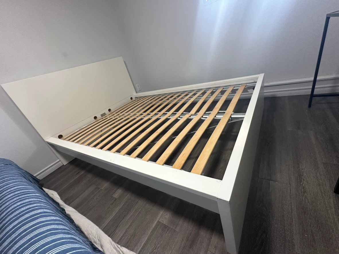 IKEA White Bed Frame - photo 2