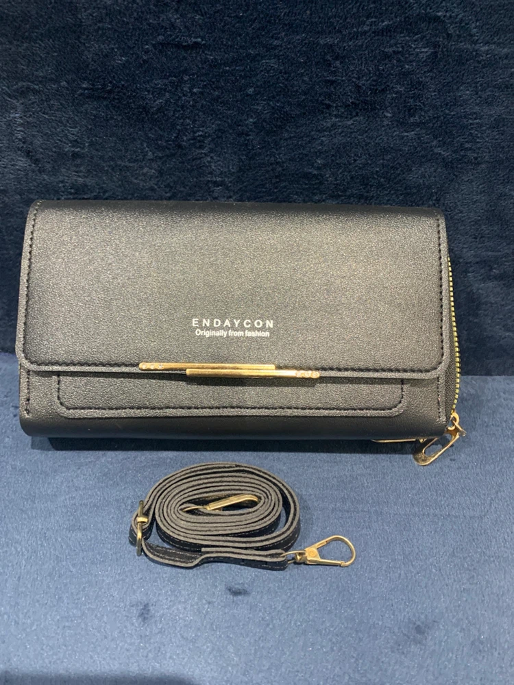 Black Crossbody Wallet also in red and brown