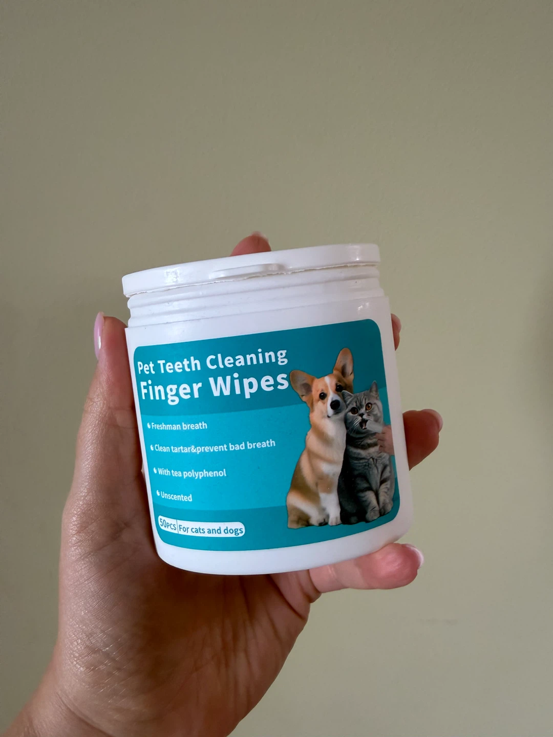 Pet Teeth Cleaning Finger Wipes