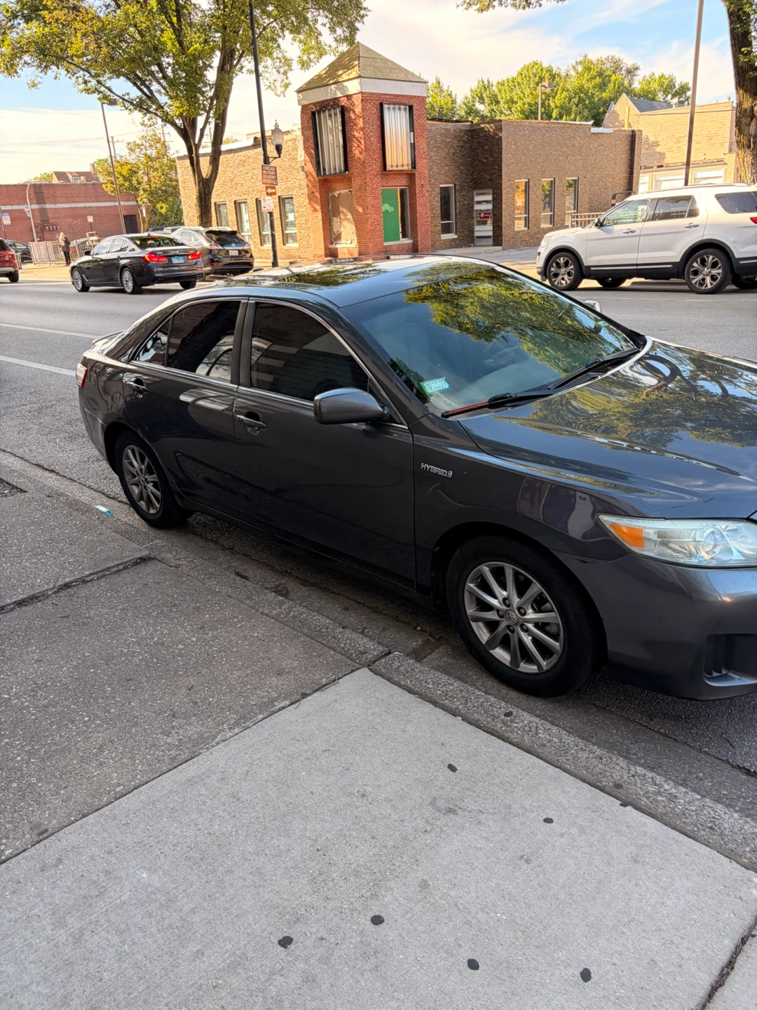 Gray Toyota Camry Hybrid